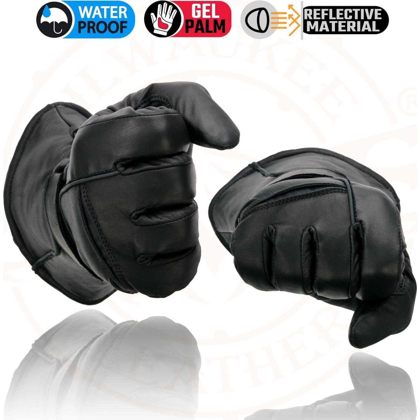 Guantes de Cuero Milwaukee Leather MG7505 para Motocicleta