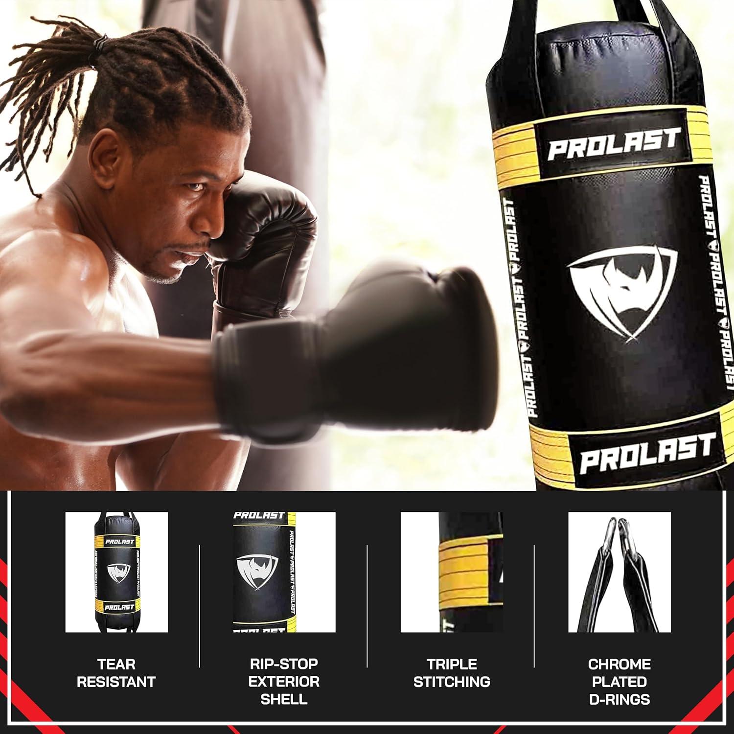 Saco de Boxeo Colgante PROLAST Doble Extremo 9 kg Amarillo