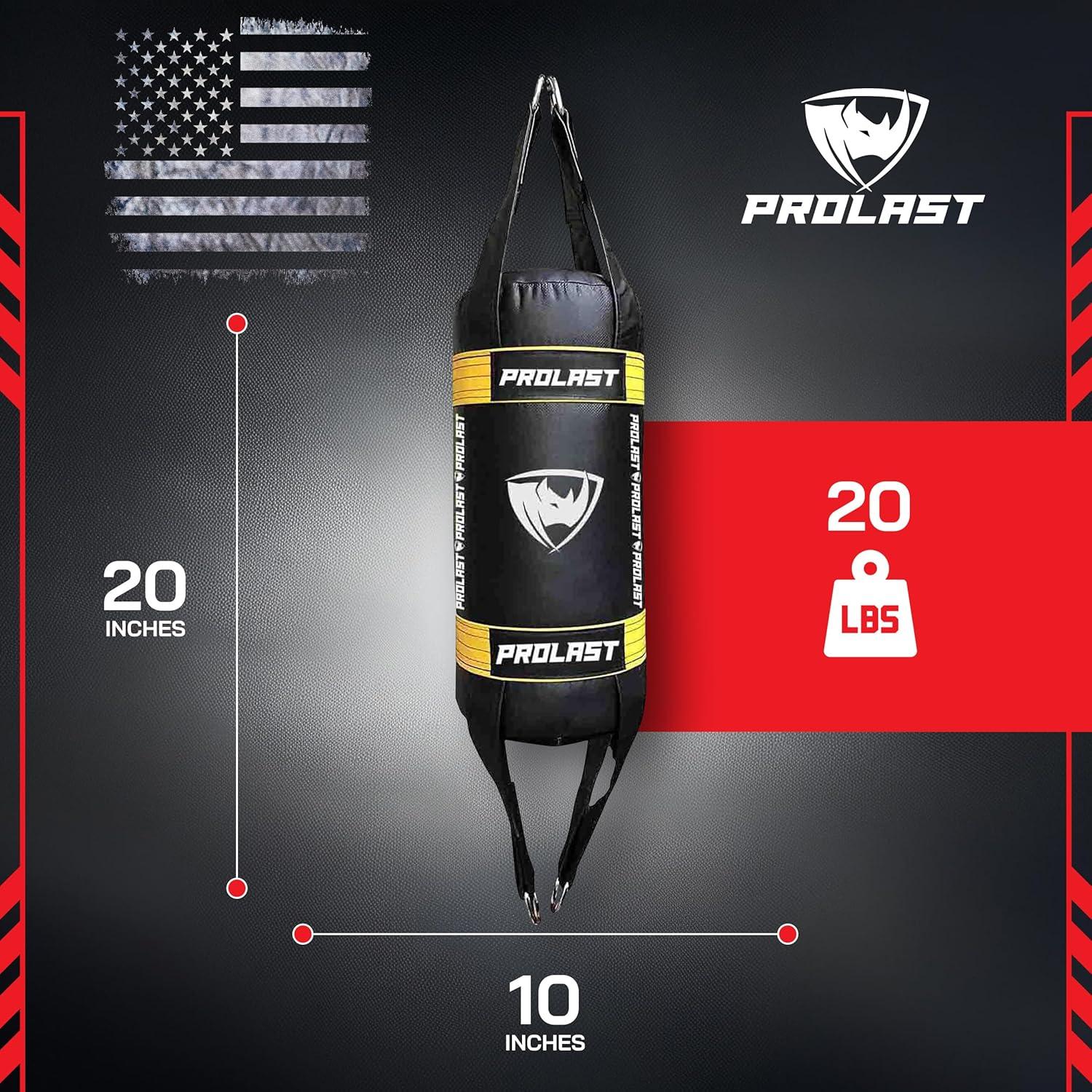 Saco de Boxeo Colgante PROLAST Doble Extremo 9 kg Amarillo