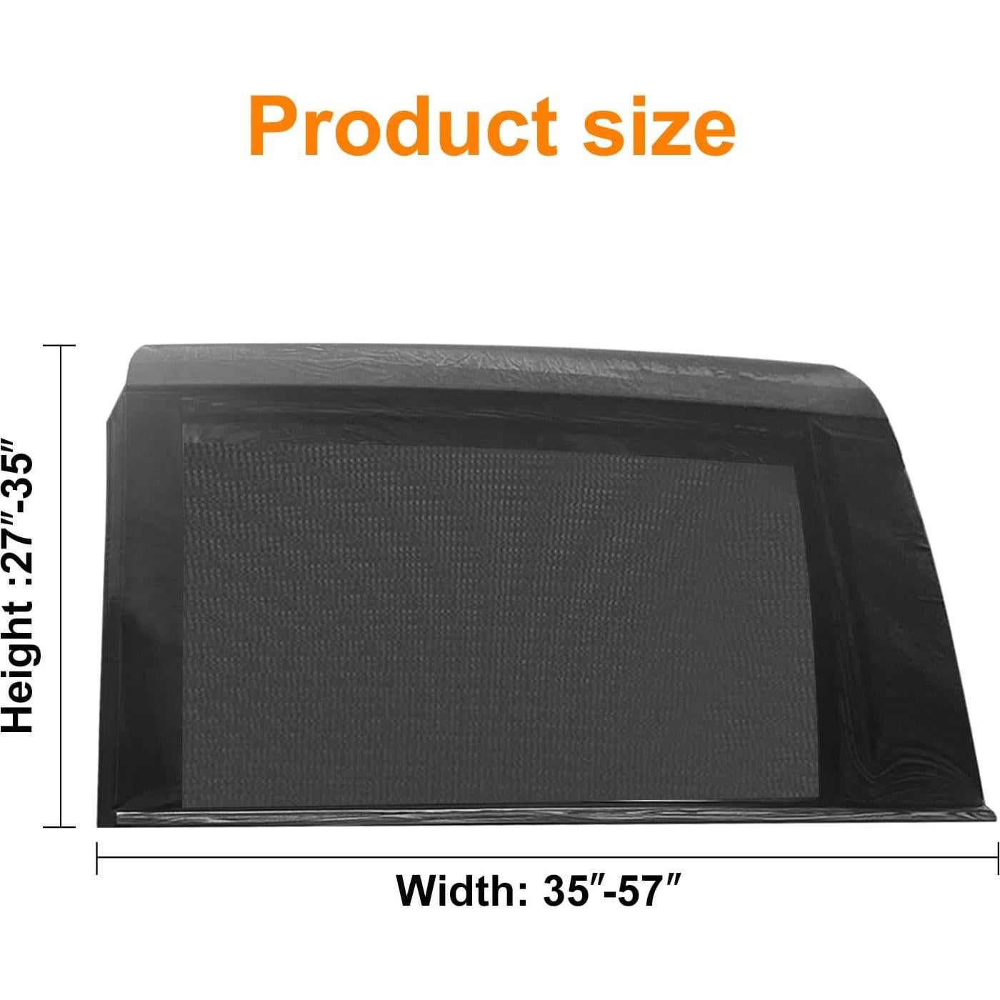 2 Sombrillas de Ventana Soulian para Puerta Corredera XL