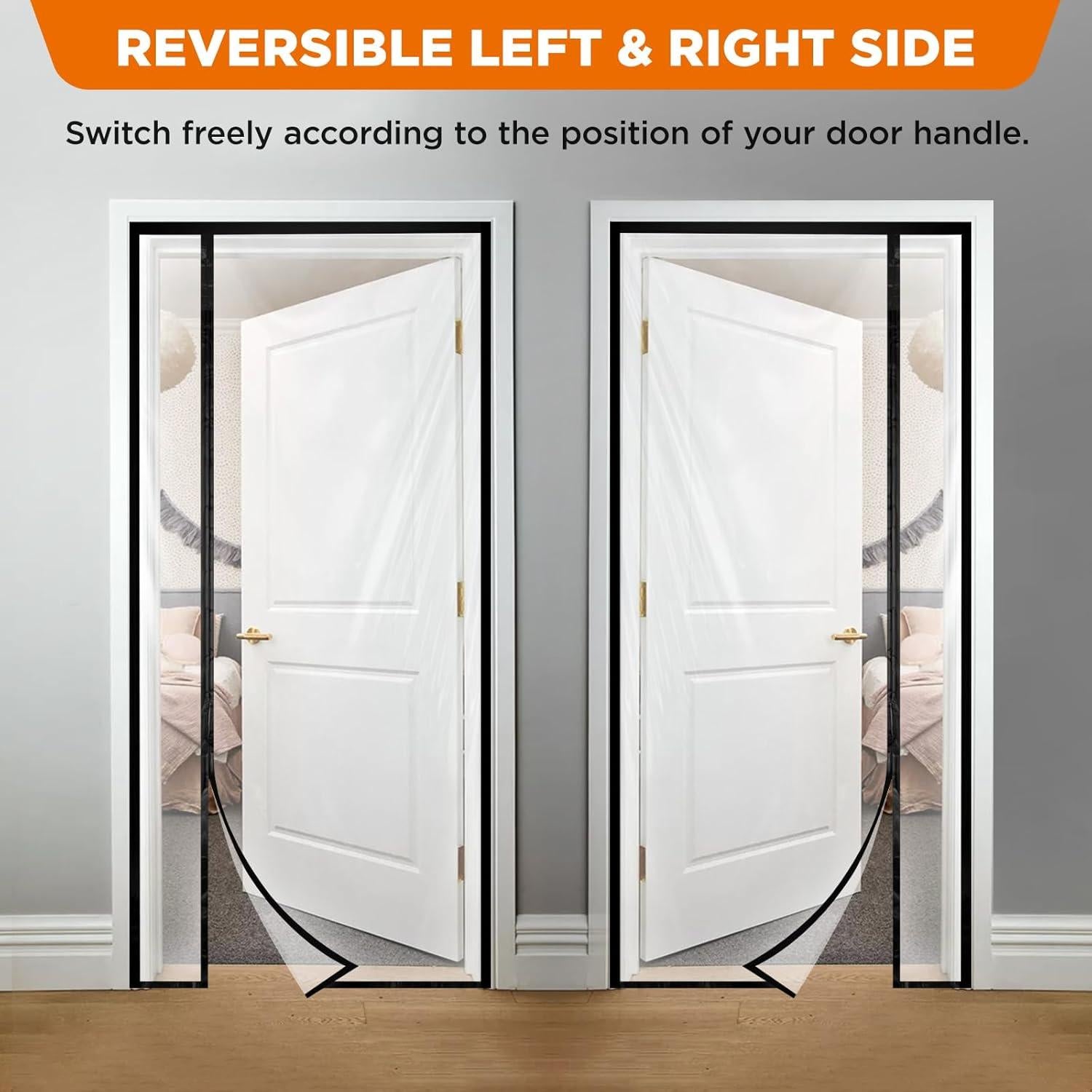 Cortina de Puerta Aislante Skloopearg 86.4x203.2 cm Transparente