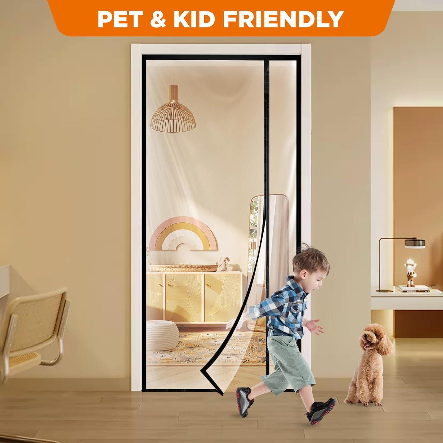 Cortina de Puerta Aislante Skloopearg 86.4x203.2 cm Transparente