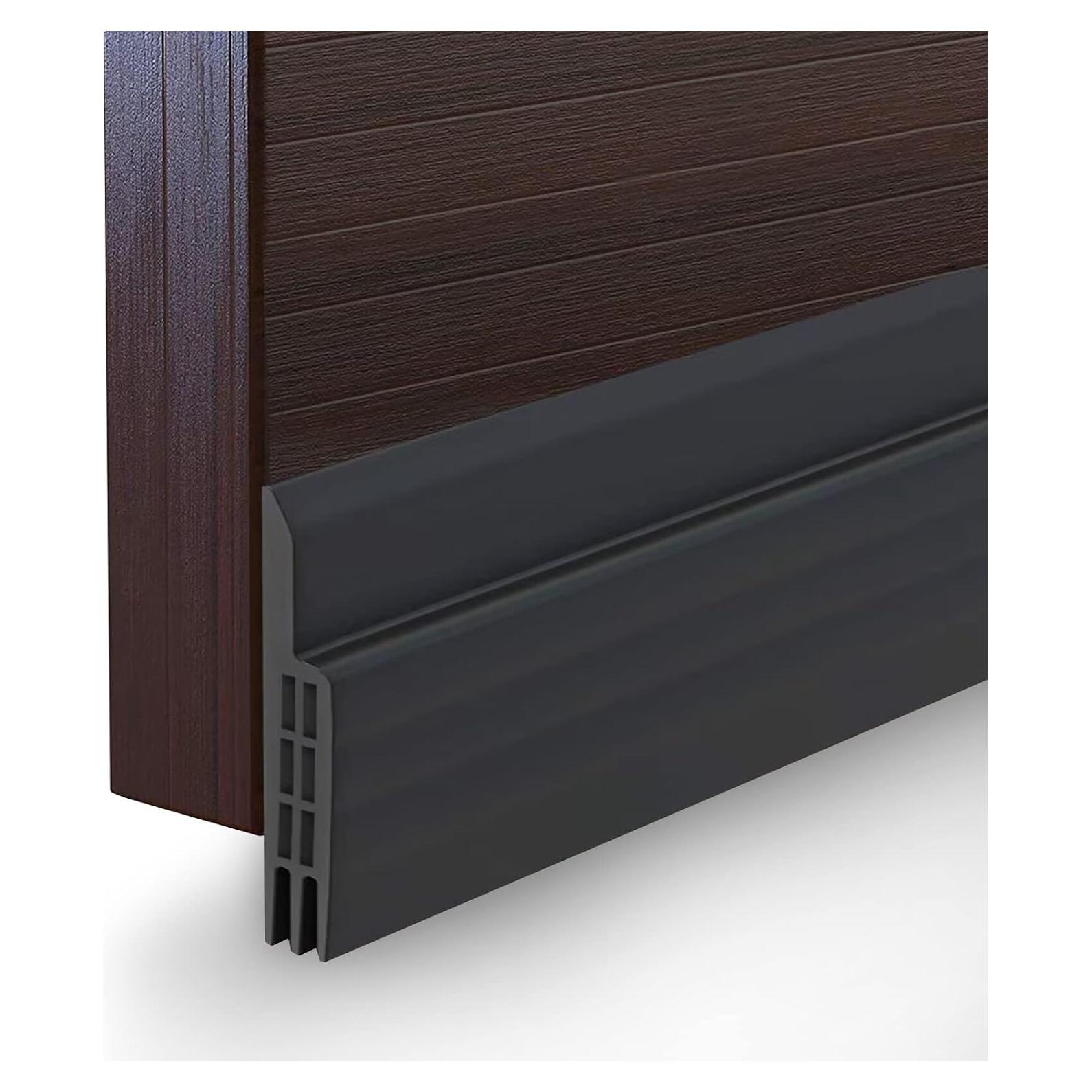 Suptikes Sello Bajo Puerta Aislante Acústico 5cm x 99cm Negro