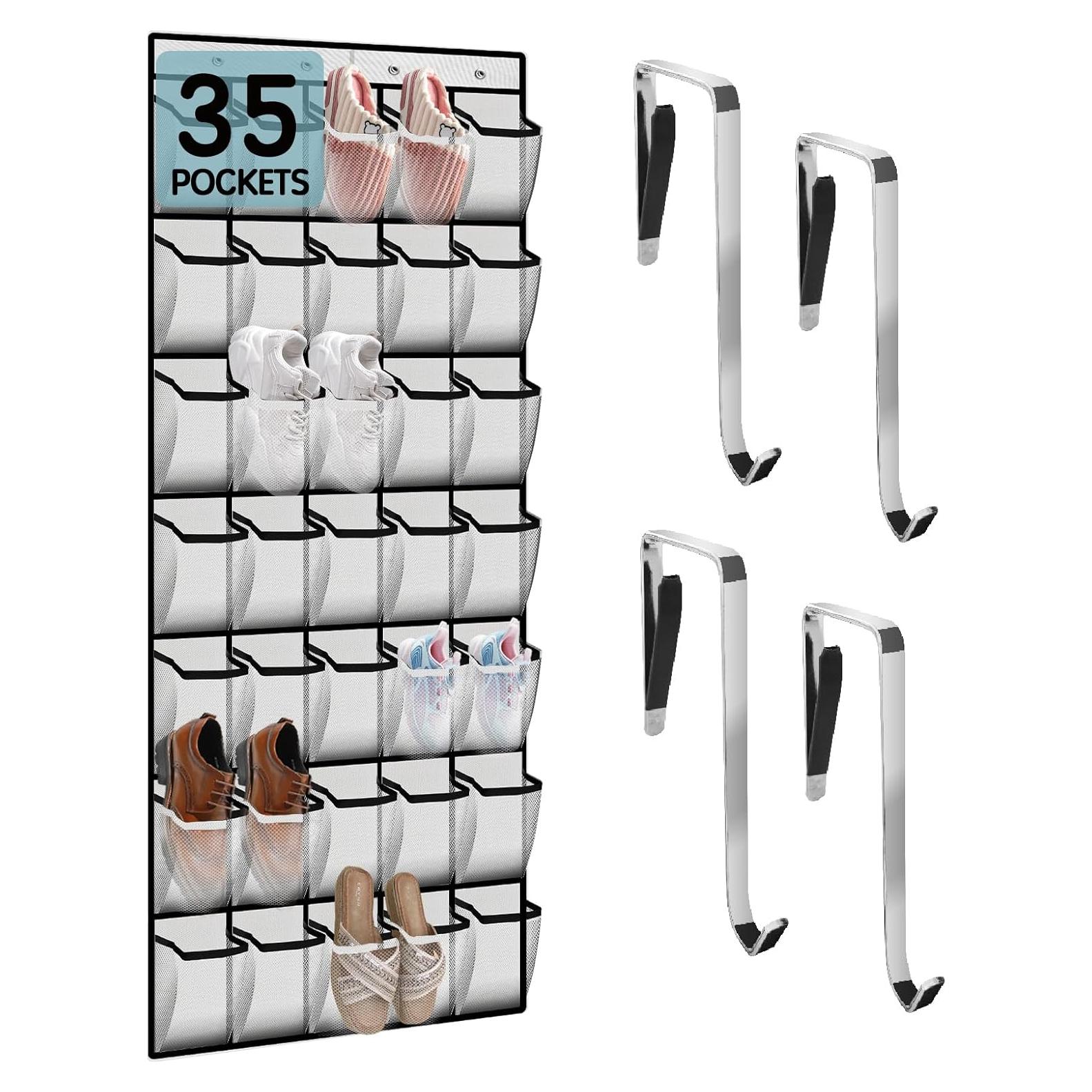 Organizador de Zapatos Colgante Kotkn 35 Compartimentos Blanco