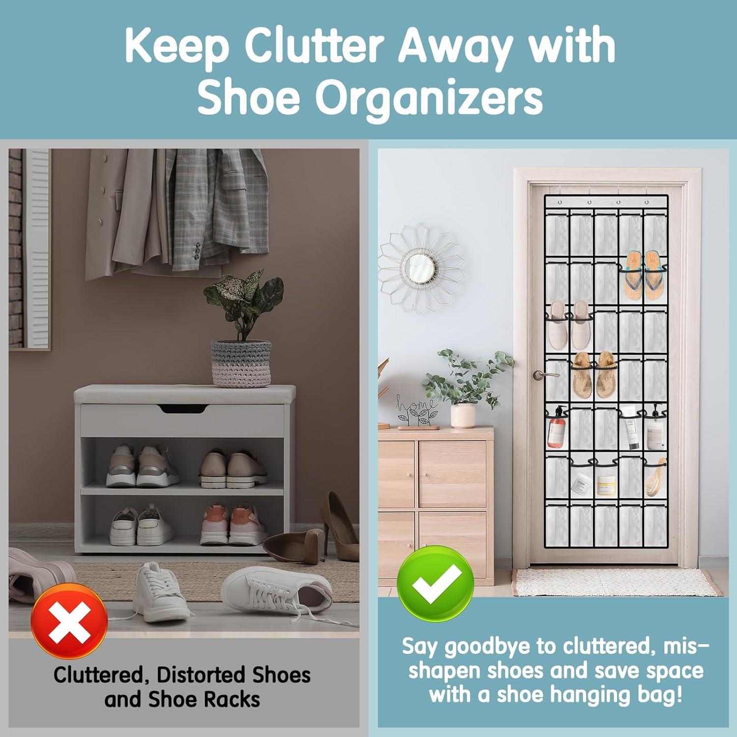 Organizador de Zapatos Colgante Kotkn 35 Compartimentos Blanco