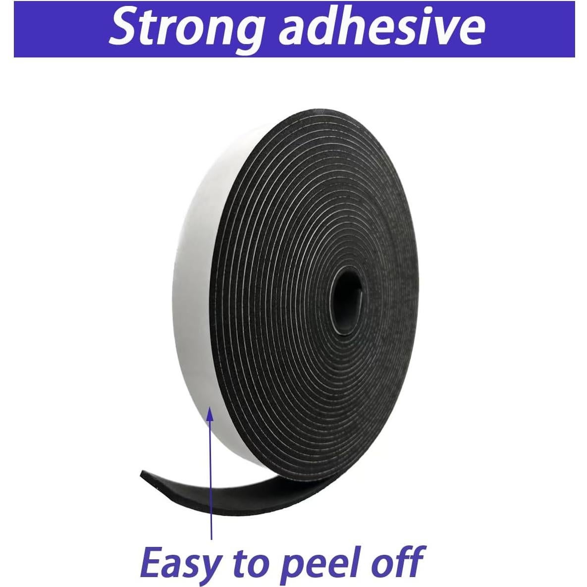 Espuma EVA autoadhesiva JichuET 2.54 cm x 0.32 cm x 10.06 m