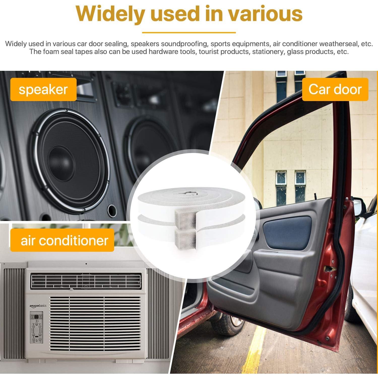 Cinta de Espuma Aislante Futuwi 3.96m 2 Rollos 2.54cm Ancho