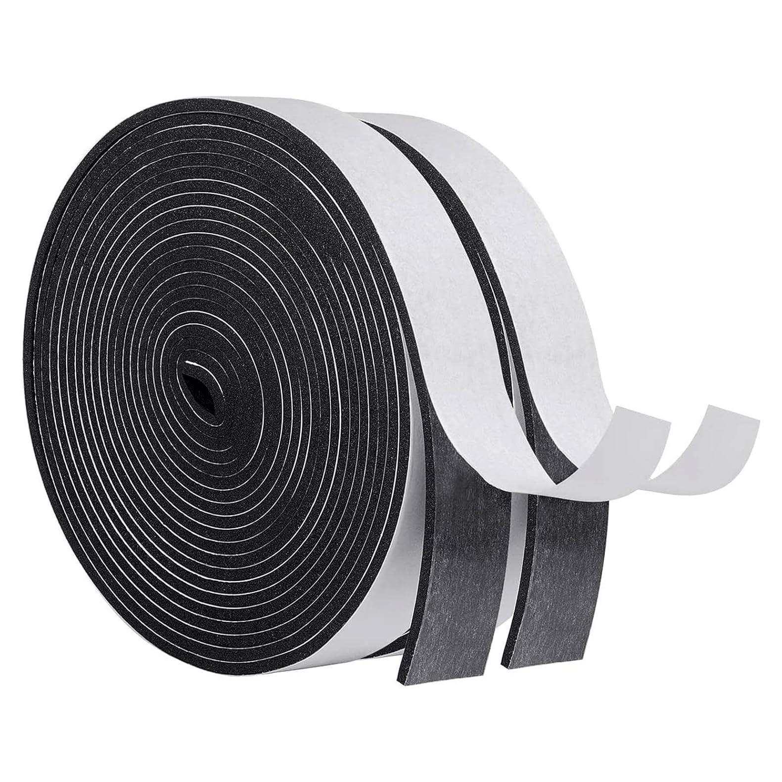 Cinta de Sellado de Espuma MAGZO 1" x 0.33cm 10.06m Negra