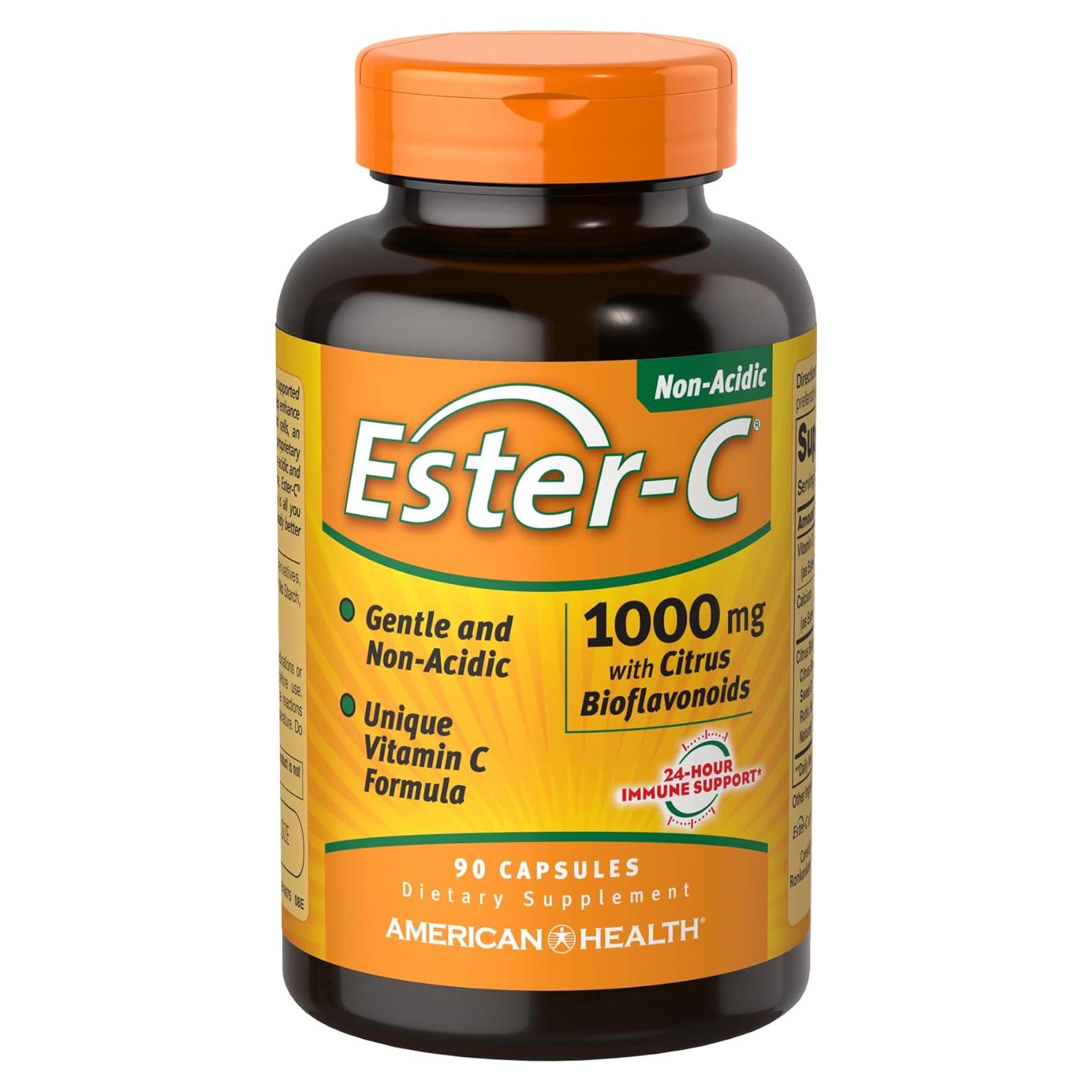 Ester-C Vitamina C 1000 mg con Bioflavonoides 90 Cápsulas