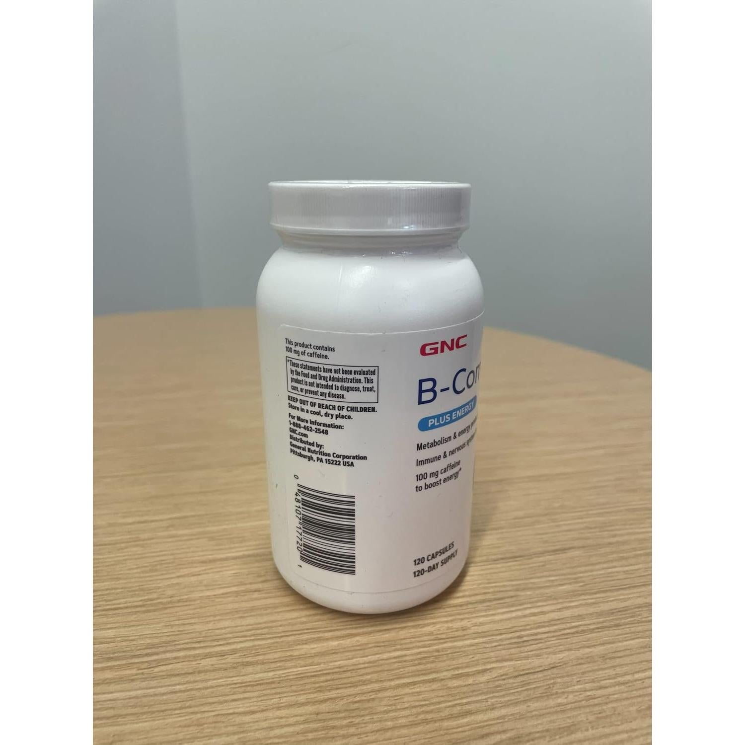 GNC B-Complejo Plus Energía 120 Cápsulas | Metabolismo