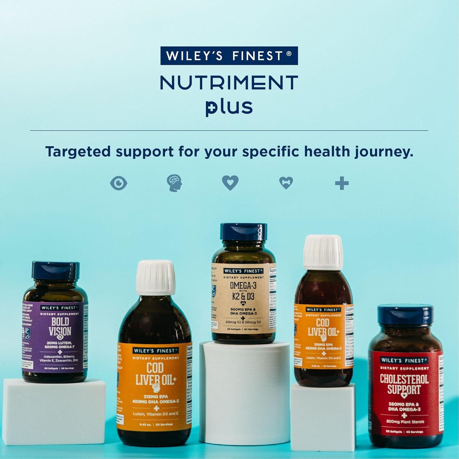 Aceite de Hígado de Bacalao Wiley's Finest 120.5ml Omega-3 Naranja