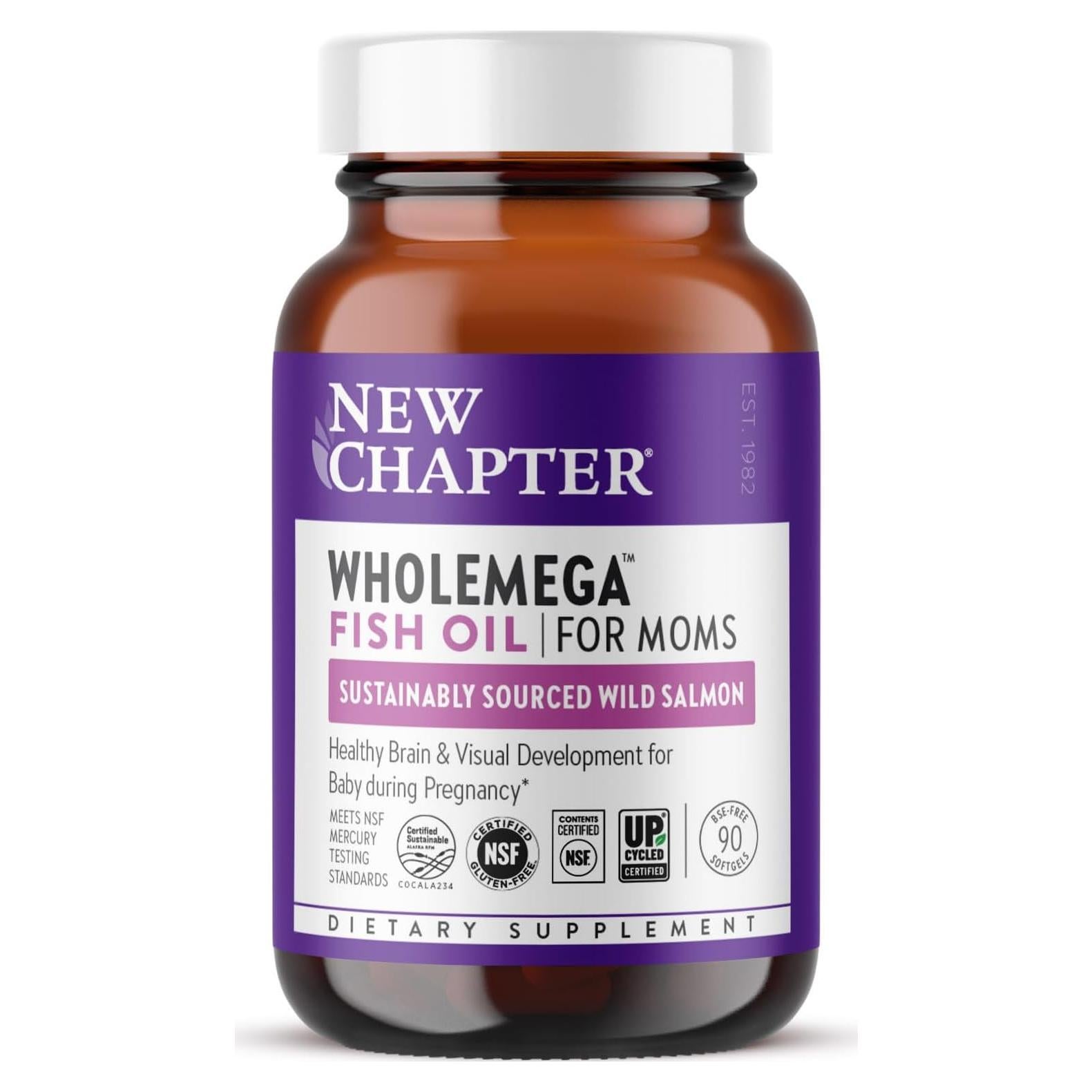 Suplemento Prenatal Omega-3 New Chapter Wholemega 90 Cápsulas