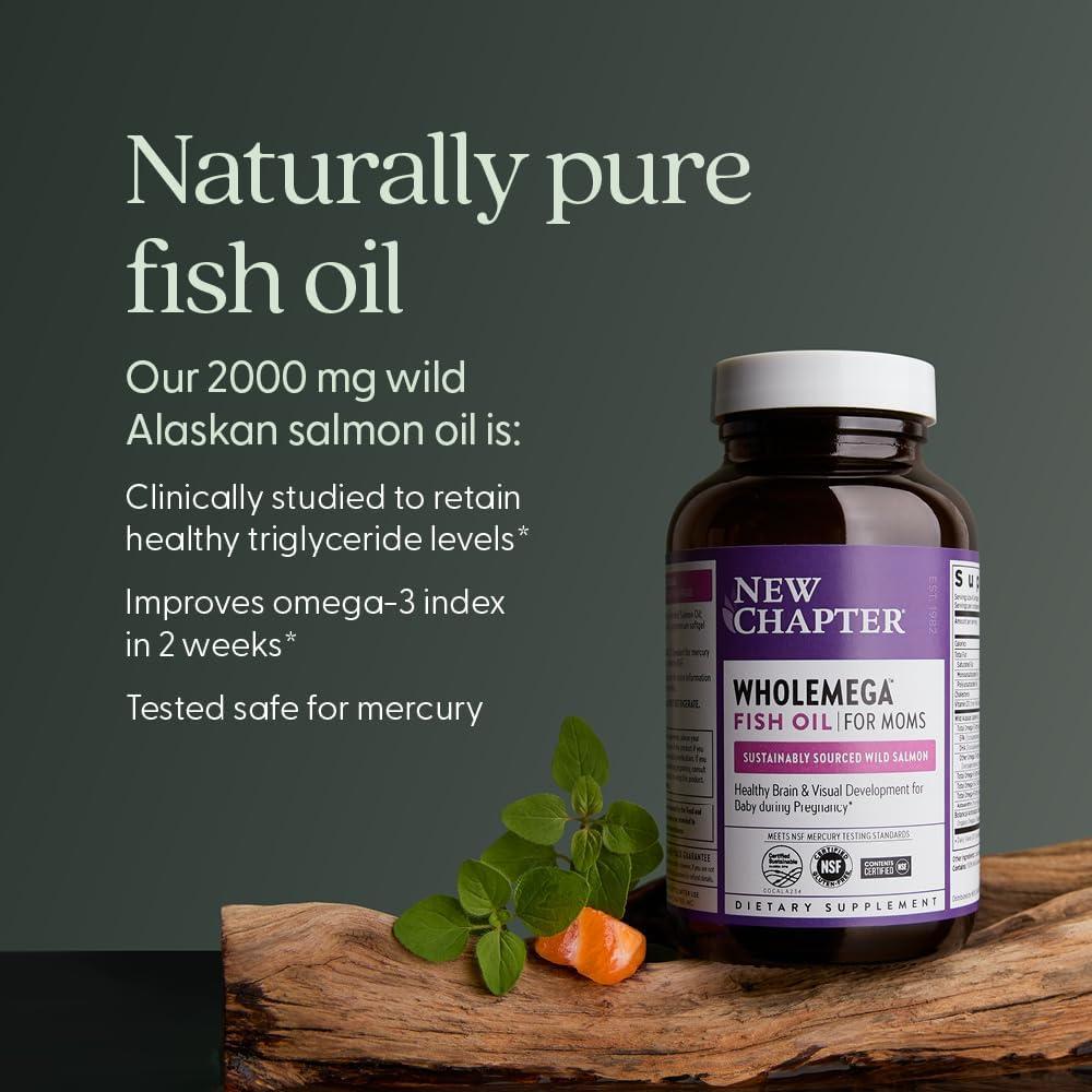 Suplemento Prenatal Omega-3 New Chapter Wholemega 90 Cápsulas