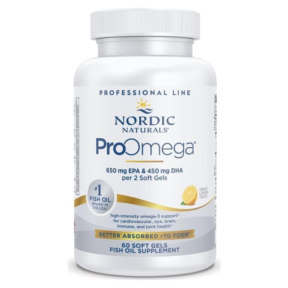 Nordic Naturals ProOmega 60 Geles Blandos 1280 mg Omega-3 Limón