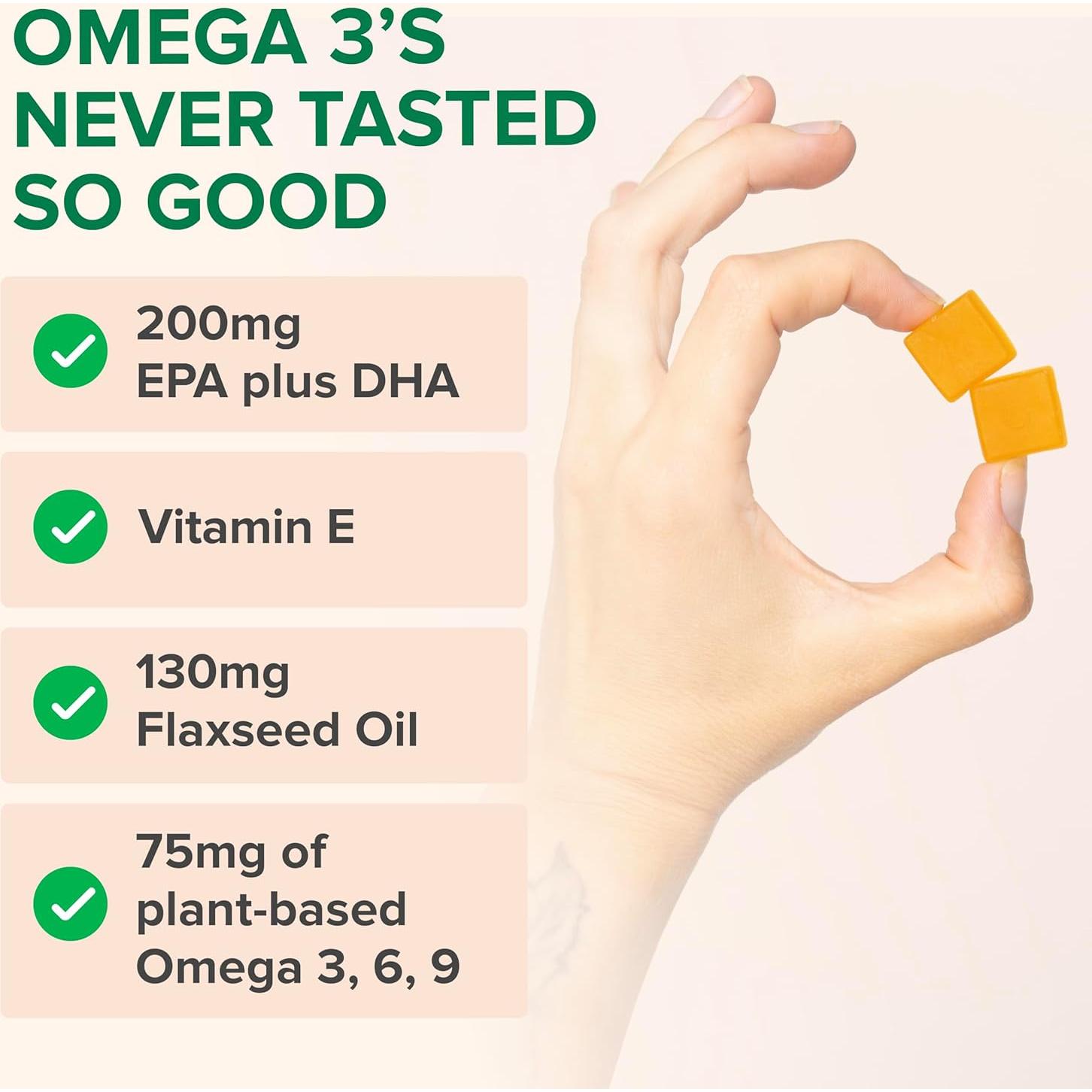 Gomitas Omega-3 Zenwise Health Naranja 200mg DHA/EPA 30 Unidades