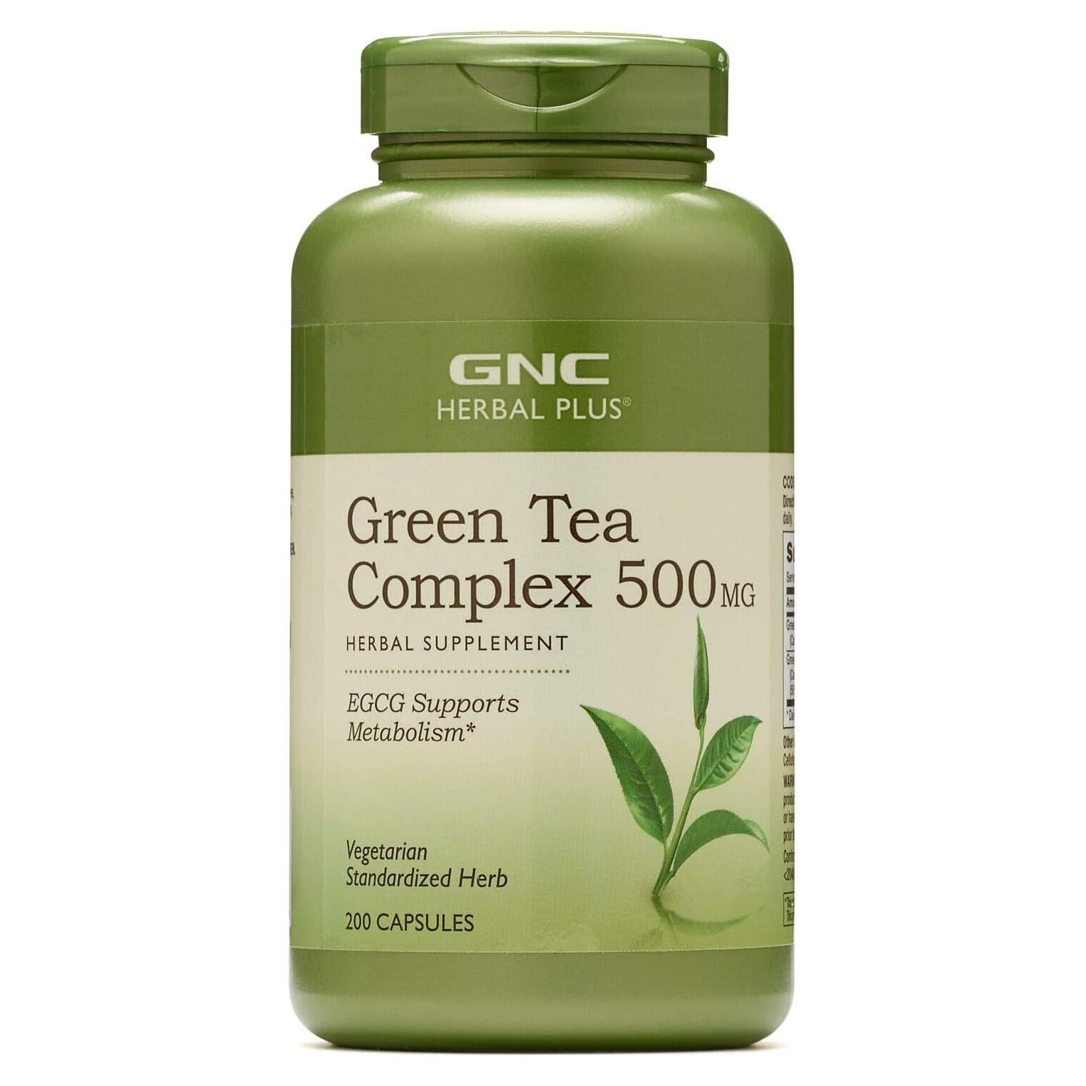 Suplemento GNC Herbal Plus Té Verde 500mg 200 Porciones