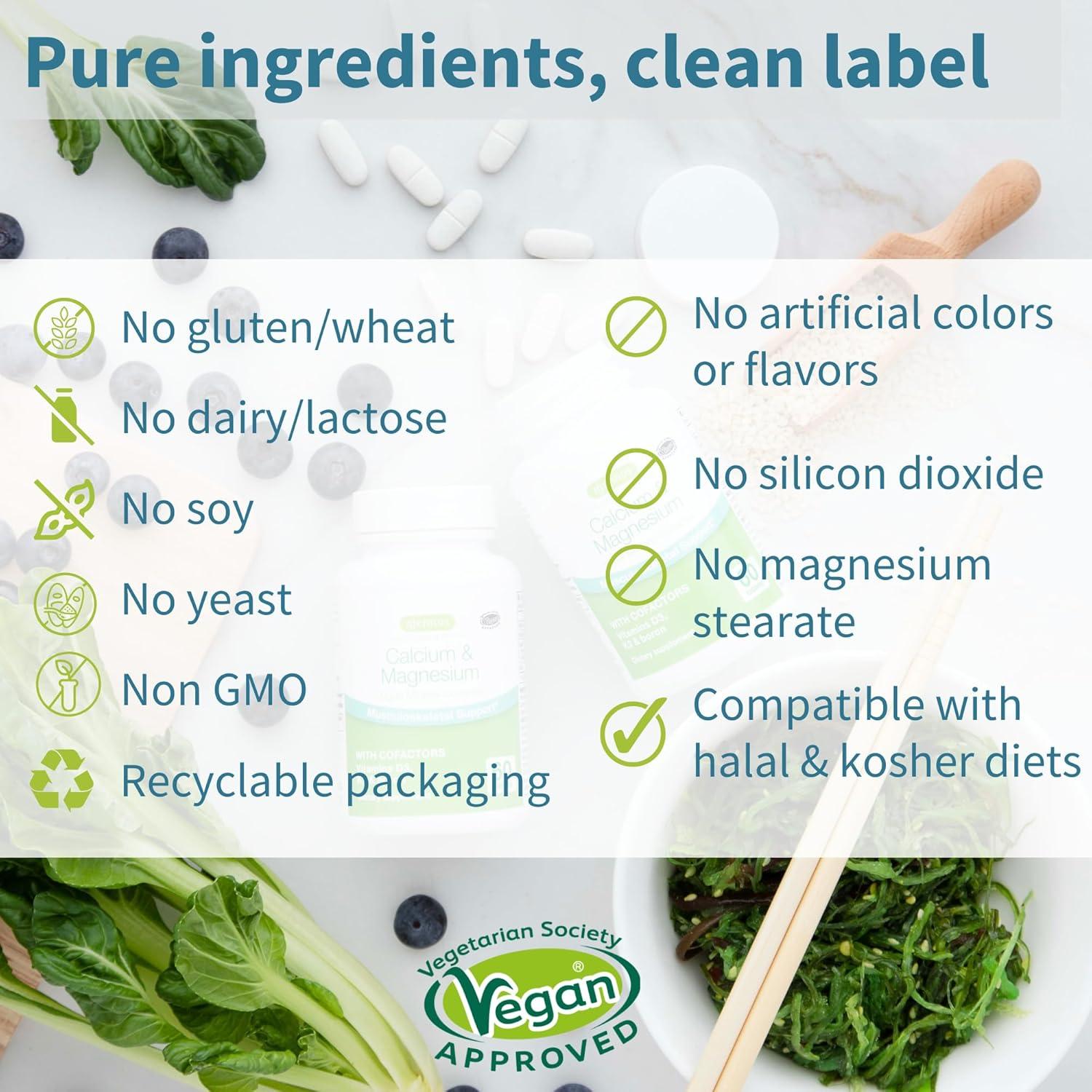 Suplemento Vegano de Calcio y Magnesio Igennus 60 Tabletas