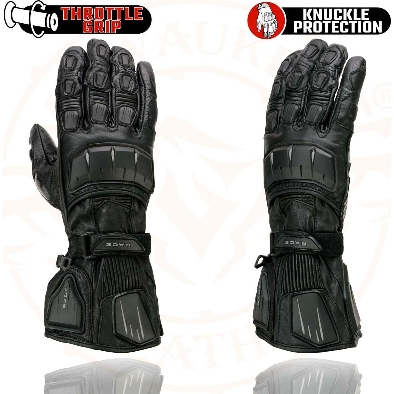 Guantes de Cuero Milwaukee Leather MG7505 para Motocicleta