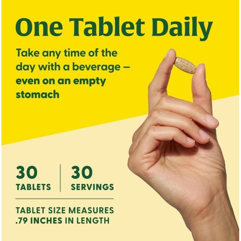 MegaFood Multivitamina para Mujeres 30 Tabletas - Hierro, Vitamina C, D y B