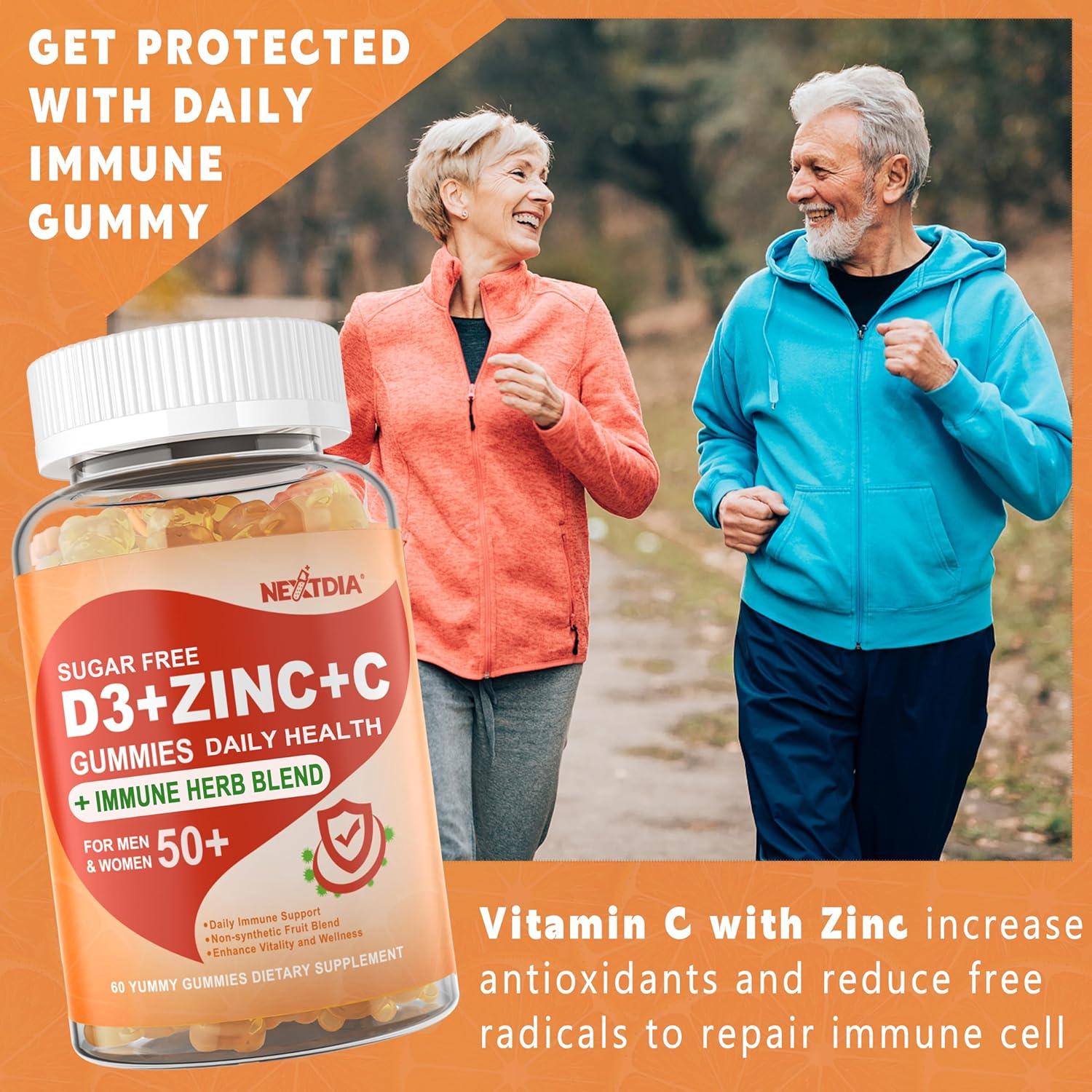 Gomitas Inmunológicas Veganas Nextdia 60 Unidades D3 C Zinc