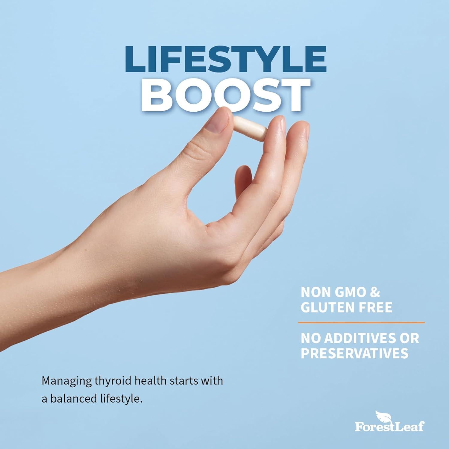 Suplemento para Tiroides ForestLeaf - 60 Cápsulas Vegetarianas