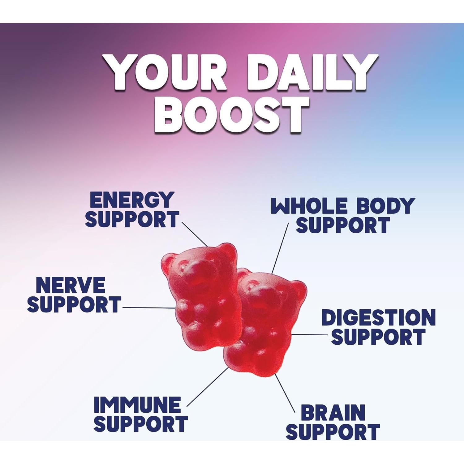 Gomitas de Energía Nature's Nutrition 1000 mcg B12 - 60 Unidades