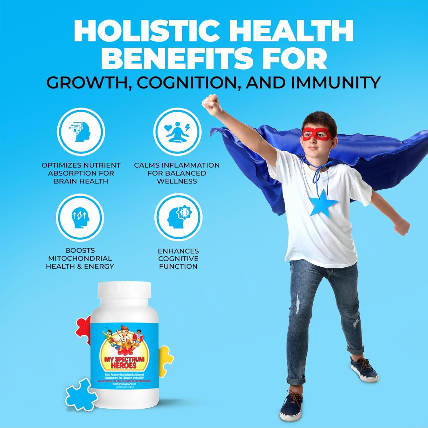 Suplemento Multivitamínico para Niños My Spectrum Heroes 150 Cápsulas