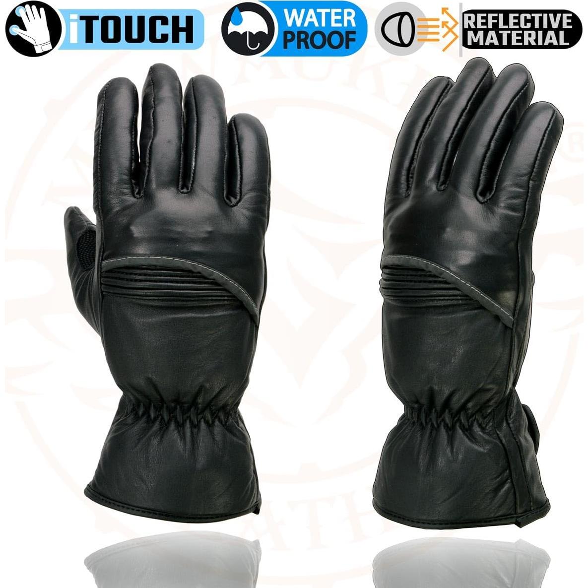 Guantes de Cuero Aislados Milwaukee Leather MG7505 para Hombre