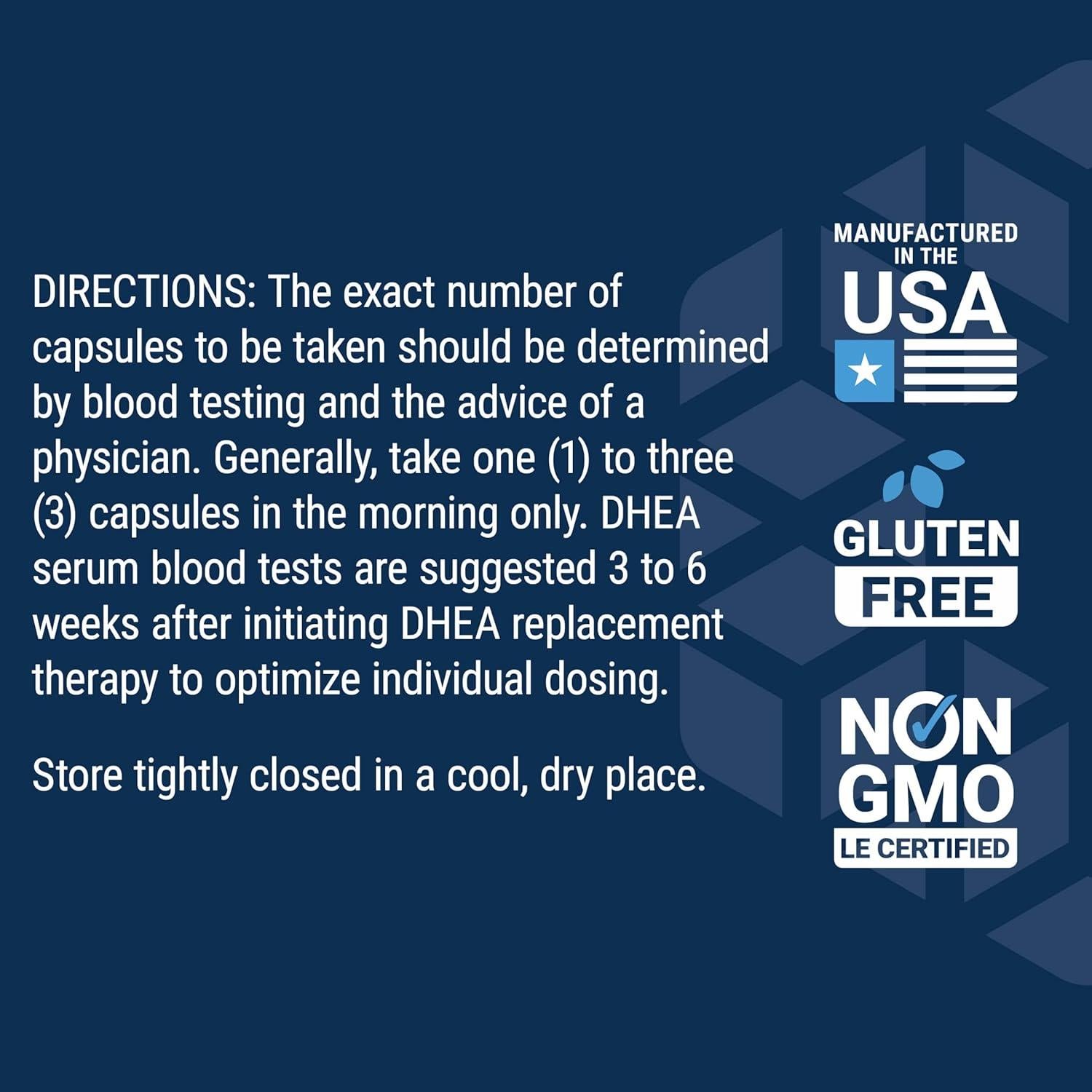 Suplemento DHEA Life Extension 60 Cápsulas Vegetarianas