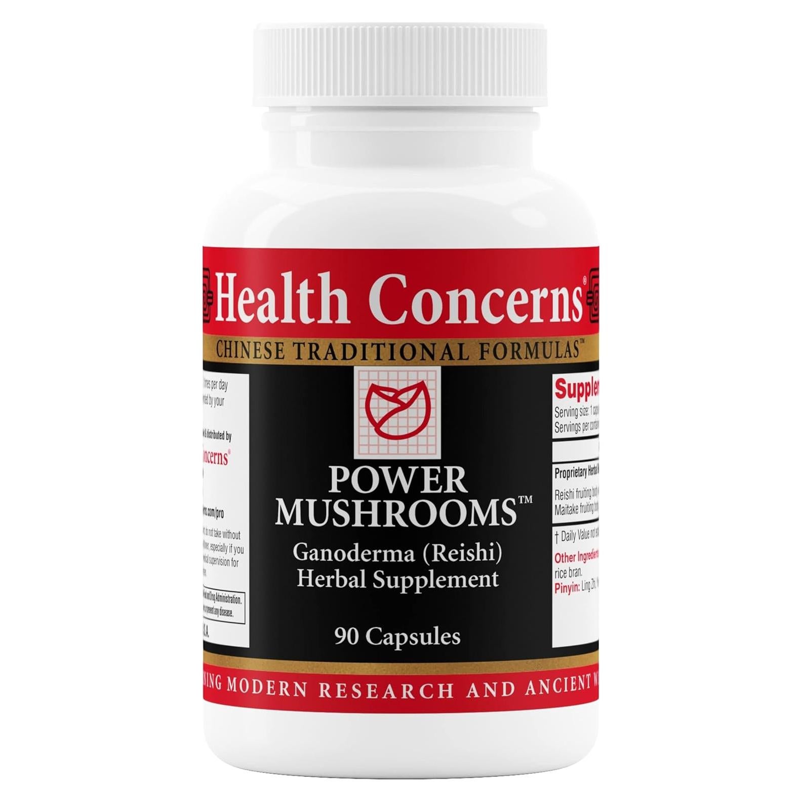 Suplemento de Hongos Adaptógenos Health Concerns - 90 Cápsulas