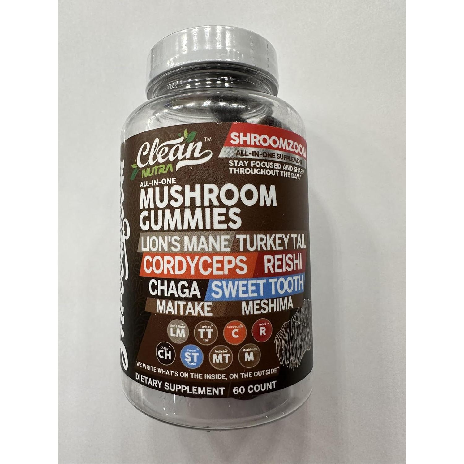 Gominolas de Hongo Clean Nutra 15 en 1 - Suplemento Inmunológico