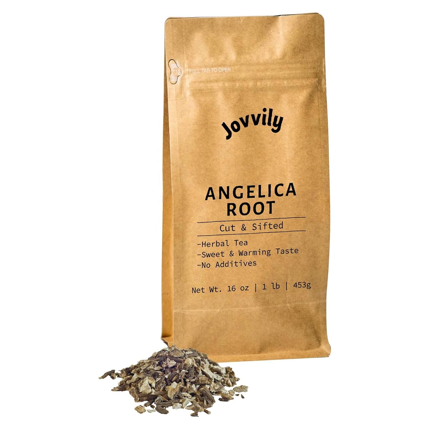 Raíz de Angélica Jovvily 0.45 kg - Té Herbal Cortado y Tamizado