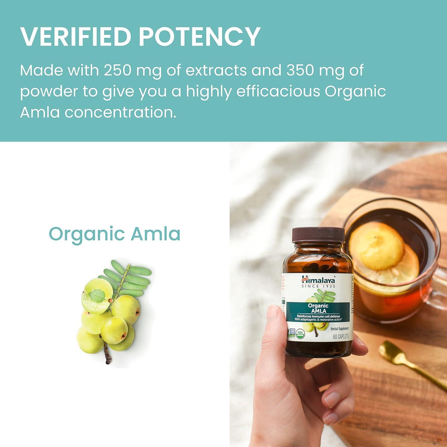 Himalaya Amla Orgánico 60 Tabletas Antioxidante Inmunológico