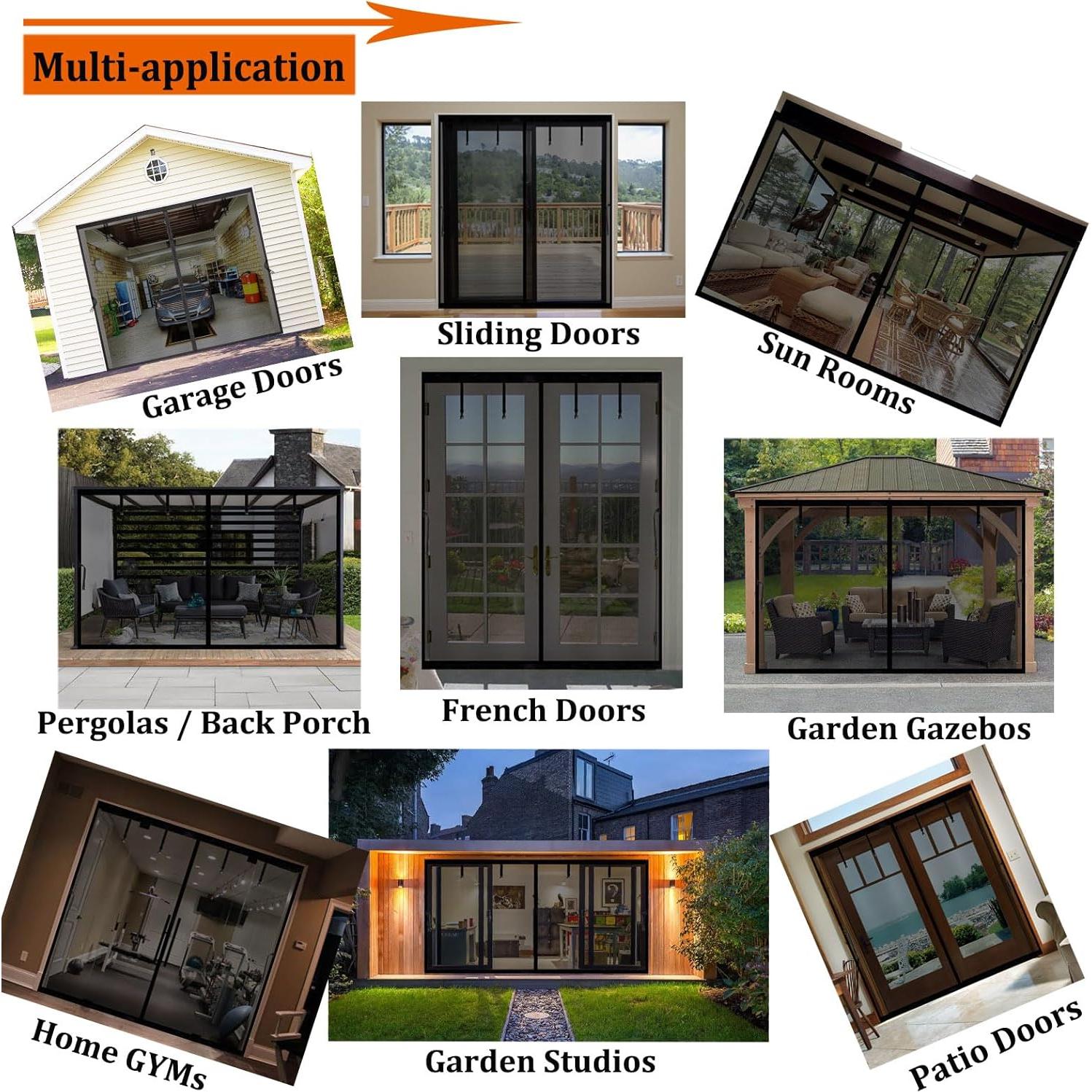 Pantalla de puerta de garaje SANJINFON 12x2.44m magnética