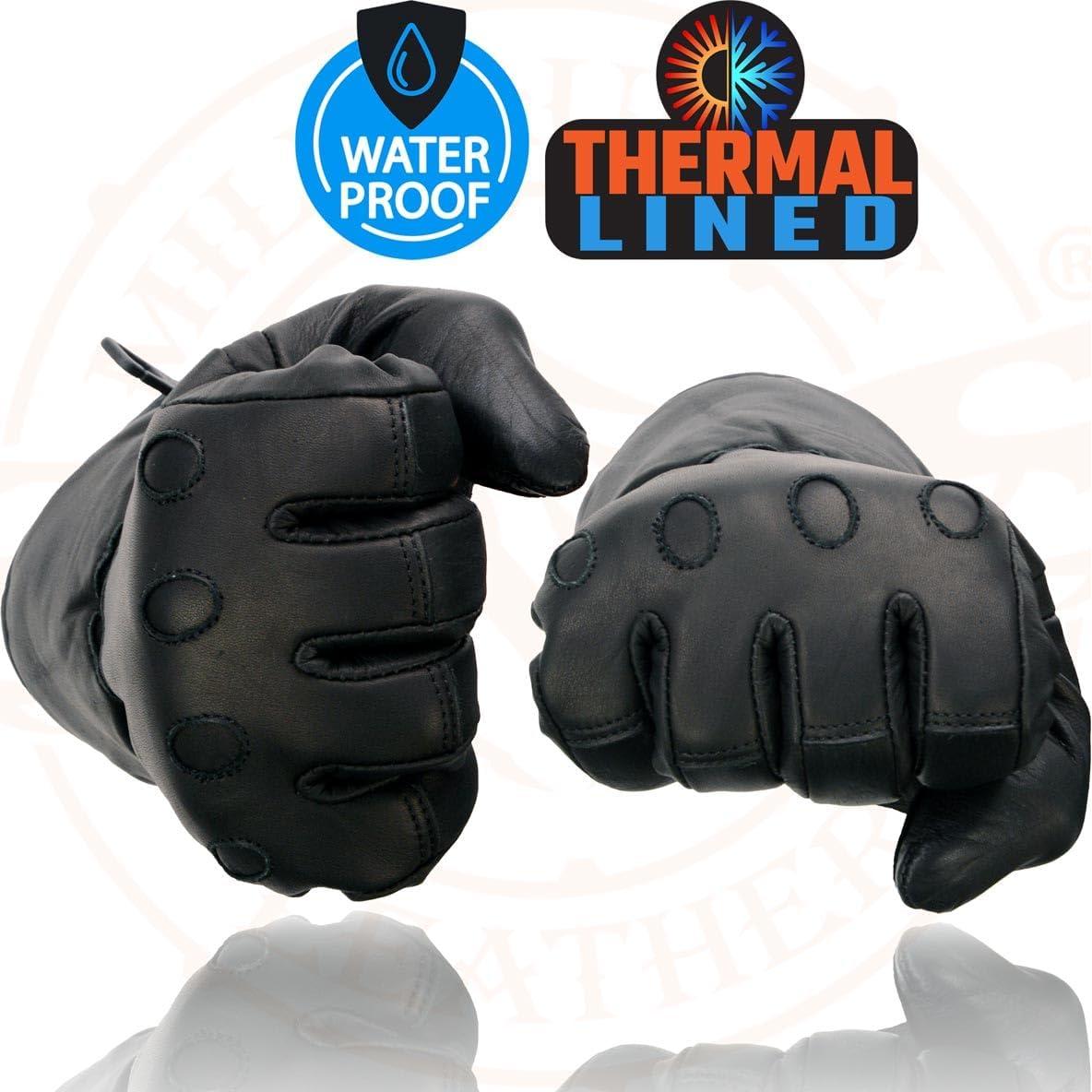 Guantes de Cuero Milwaukee Leather MG7505 para Motocicleta
