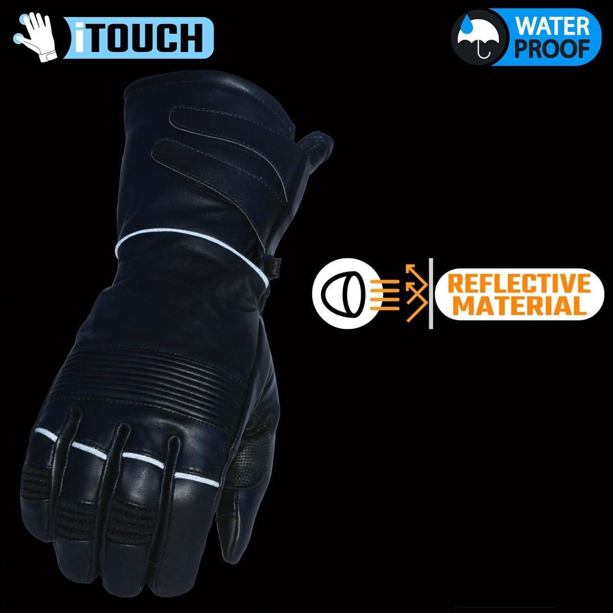 Guantes de Cuero Aislados Milwaukee Leather MG7505 para Hombre