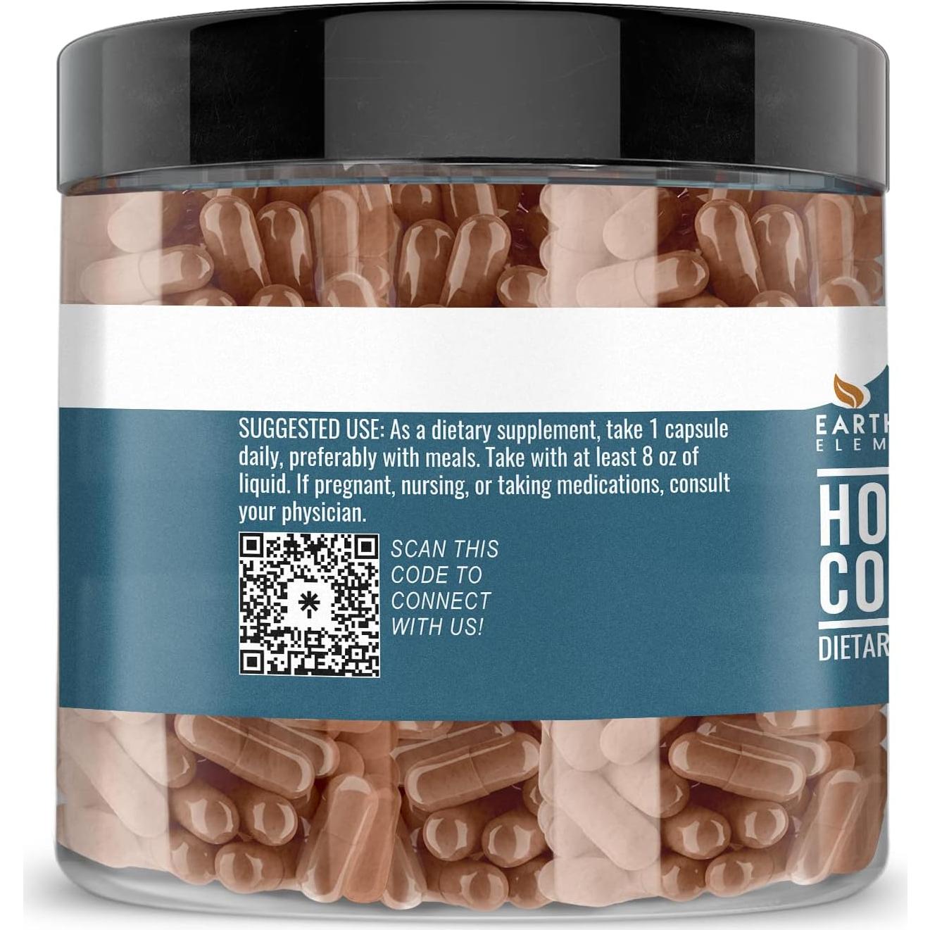 Cápsulas de Houttuynia Cordata Elementos de la Tierra 200 Unidades