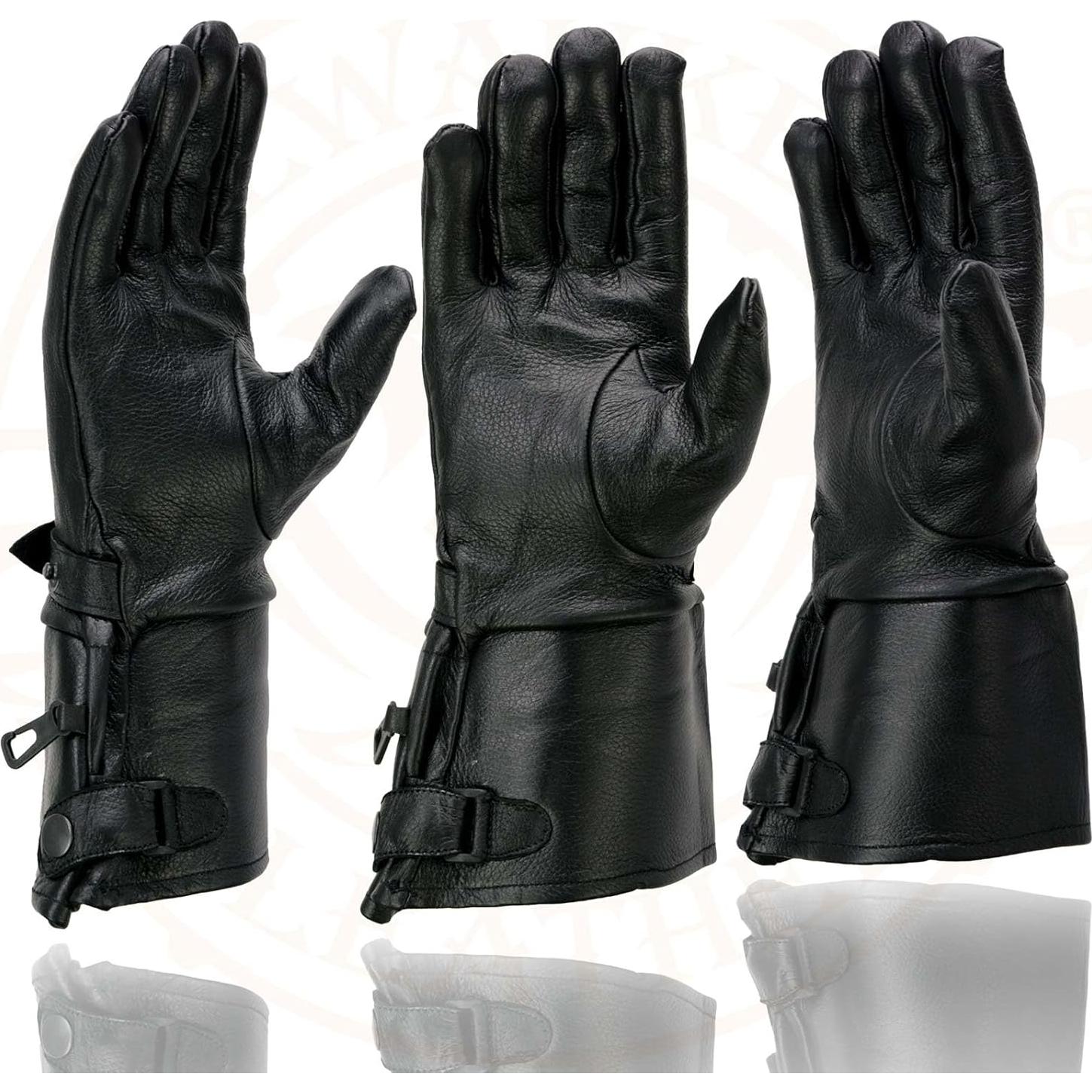 Guantes de Cuero Milwaukee Leather MG7505 para Motocicleta