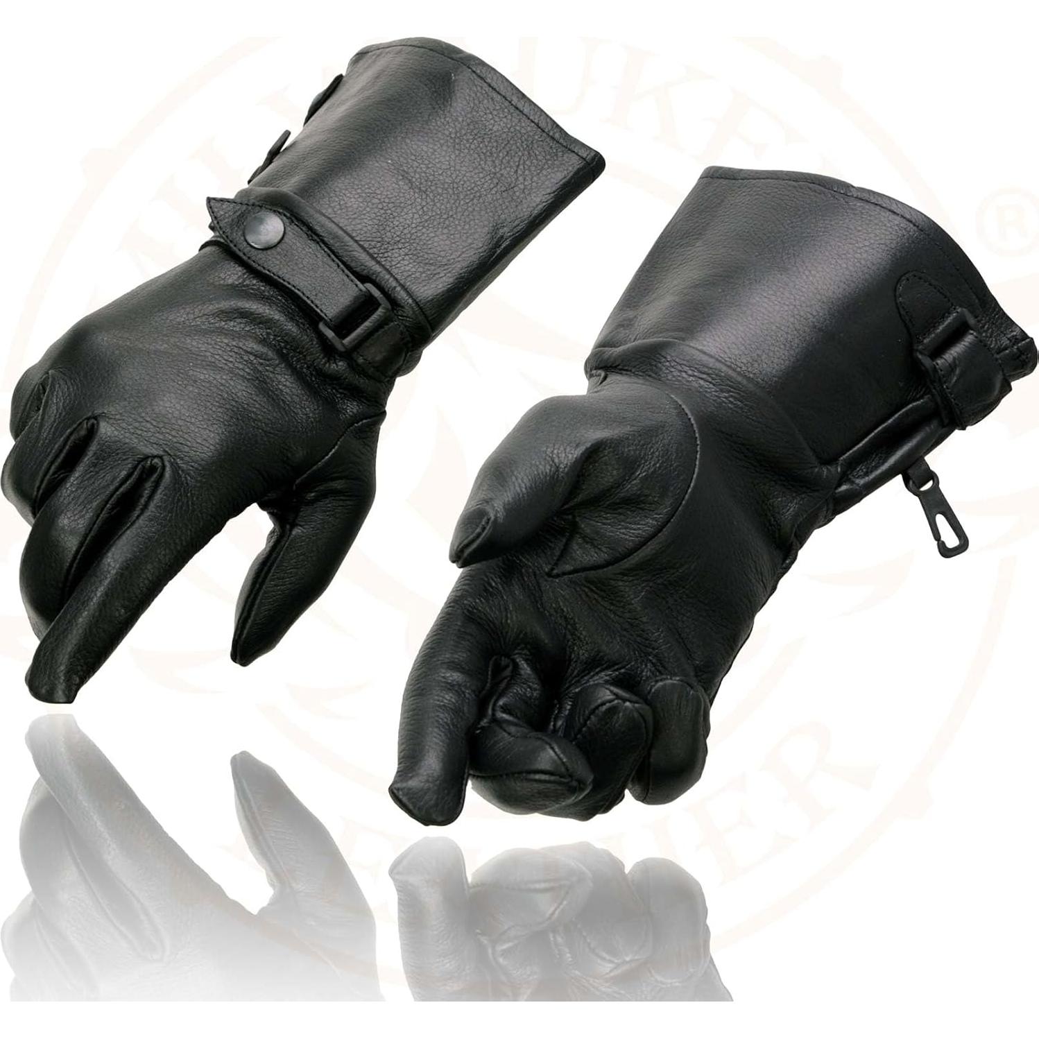 Guantes de Cuero Milwaukee Leather MG7505 para Motocicleta