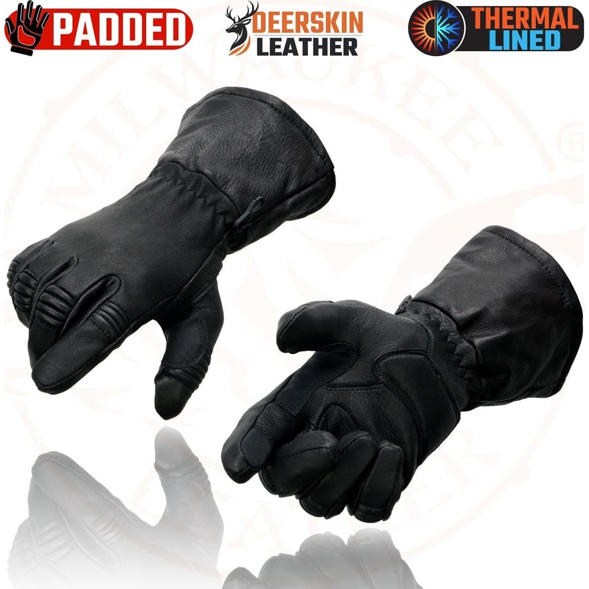 Guantes de Cuero Aislados Milwaukee Leather para Hombre