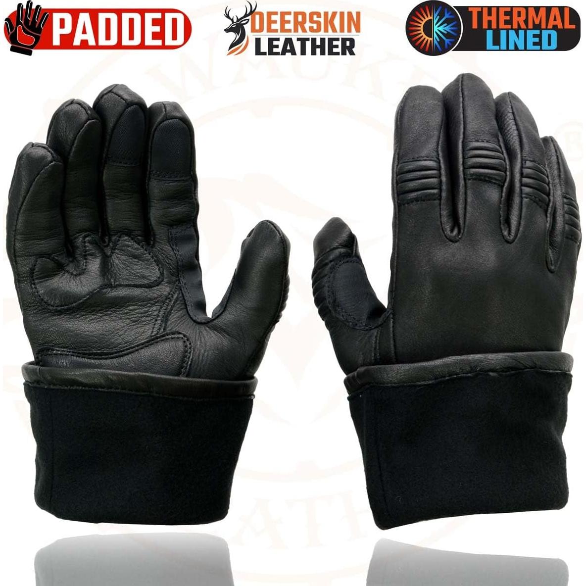 Guantes de Cuero Milwaukee Leather MG7505 para Hombre Negro