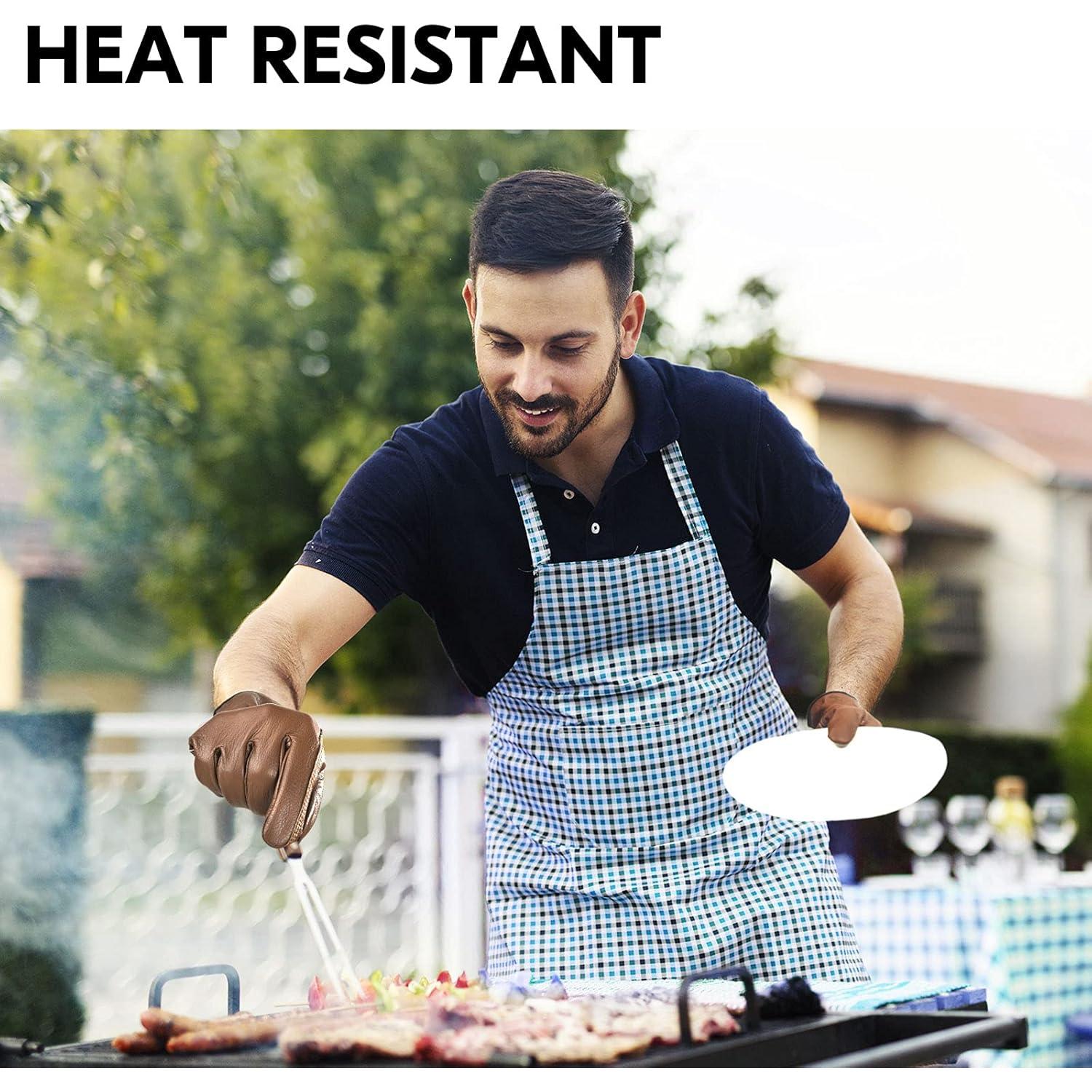 Guantes de Trabajo Vgo de Cuero Marrón Talla L Resistentes