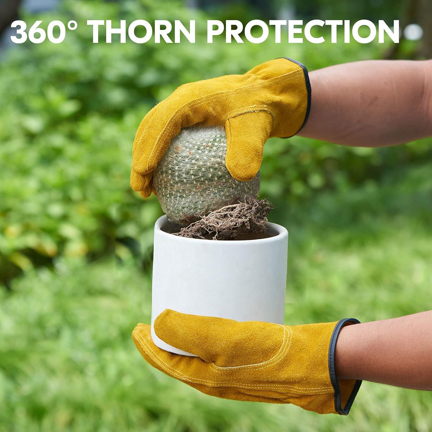 Guantes de Trabajo Vgo Cuero Vacuno XL Resistente a Perforaciones