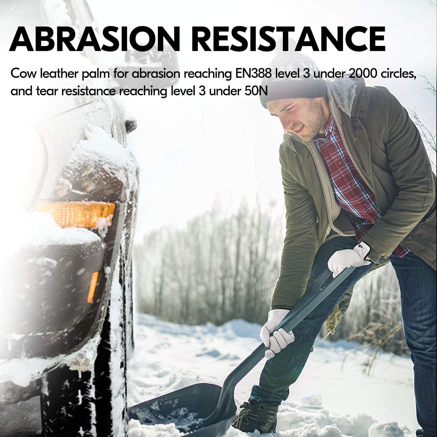 Guantes de Cuero Aislados Vgo CA9501F Talla L Invierno