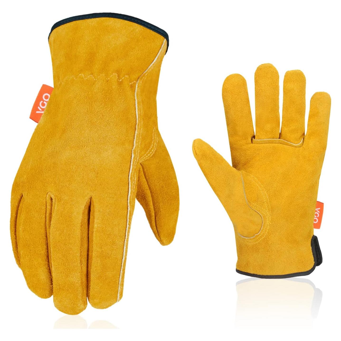 Guantes de Trabajo Vgo Cuero Vacuno Grande Resistente
