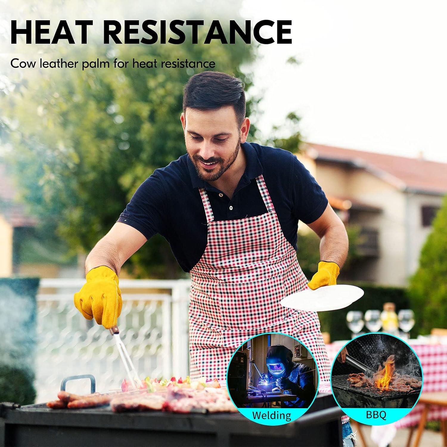 Guantes de Trabajo Vgo Cuero Vacuno Grande Resistente