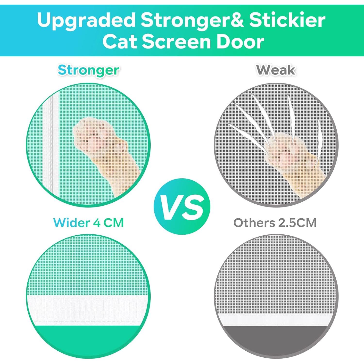 Puerta de Pantalla MYPIN 81x208 cm para Gatos y Perros