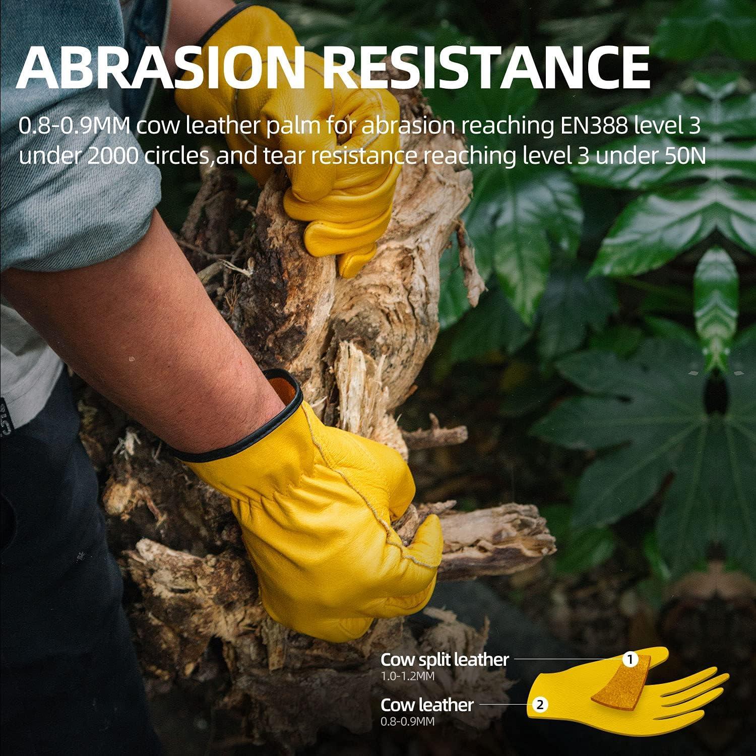 Guantes de Trabajo Laborsing CA9590 Cuero Vaca Tamaño S