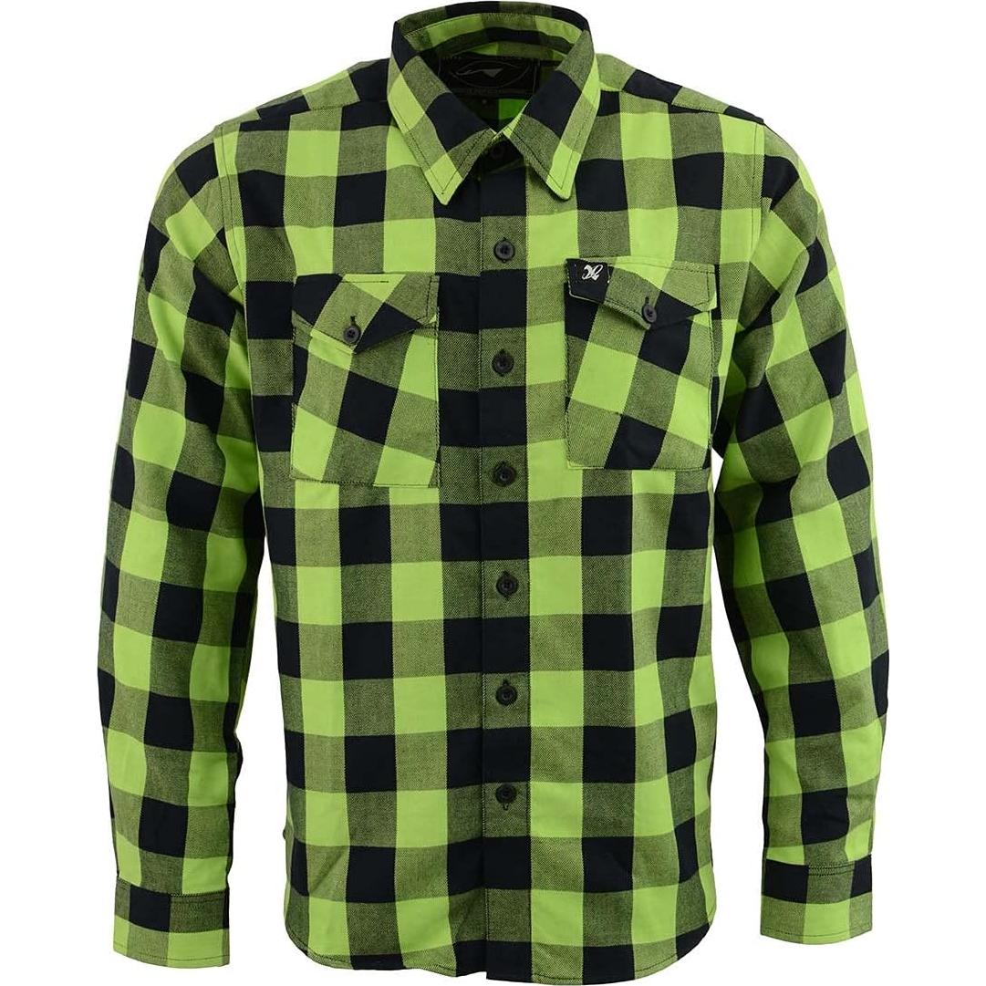 Camisa de Franela a Cuadros Hombre Milwaukee Leather Larga