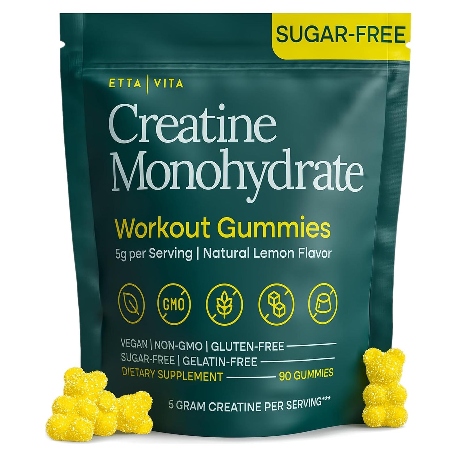 Gomitas de Creatina Monohidrato Etta Vita 5g Sin Azúcar